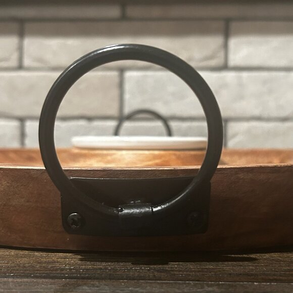 NWT Wooden Chip & Dip Serving Tray Appetizer Platter Dish Bowl Serveware - Picture 13 of 13